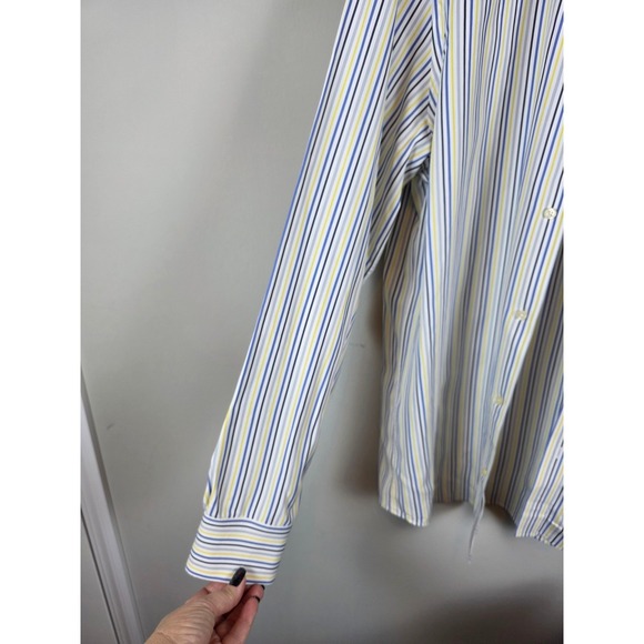 Brooks Brothers x Thomas Mason Superfine Shirting Striped Shirt Italy Sz 17-1/2 - Picture 6 of 10